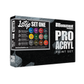 Pro Acryl 1 Step Paint Set One - 12 Colors