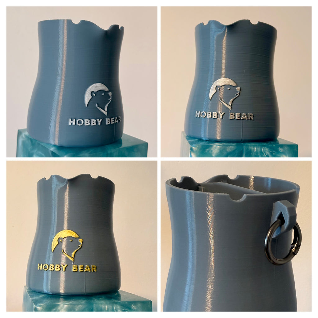 Hobby Bear Brush Cup – Gobelet de rinçage pour pinceaux à double compartiment