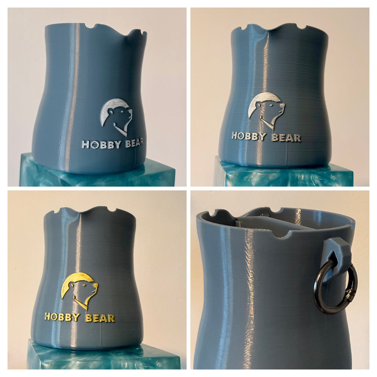 Hobby Bear Brush Cup – Gobelet de rinçage pour pinceaux à double compartiment