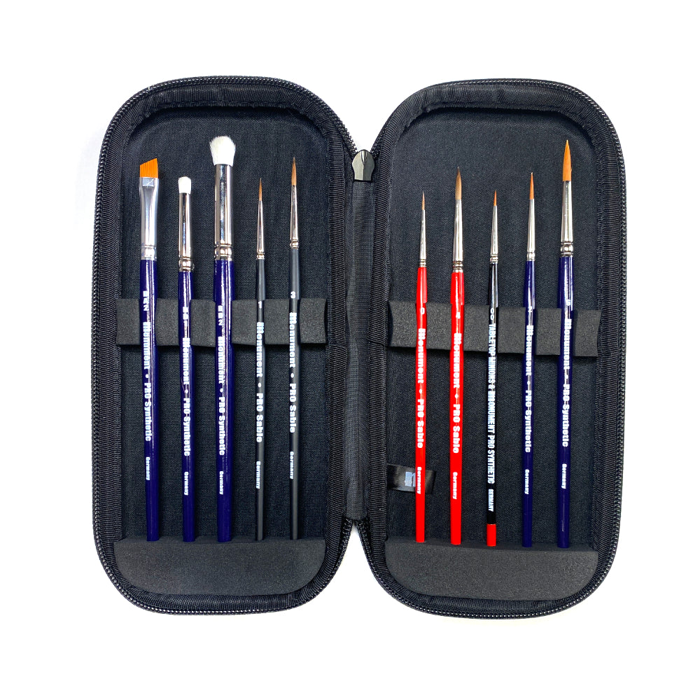 Monument Brush Vault - Black - Holds 10 Brushes
