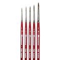 Pro Sable 5 Brush Set - 1 each of all sizes